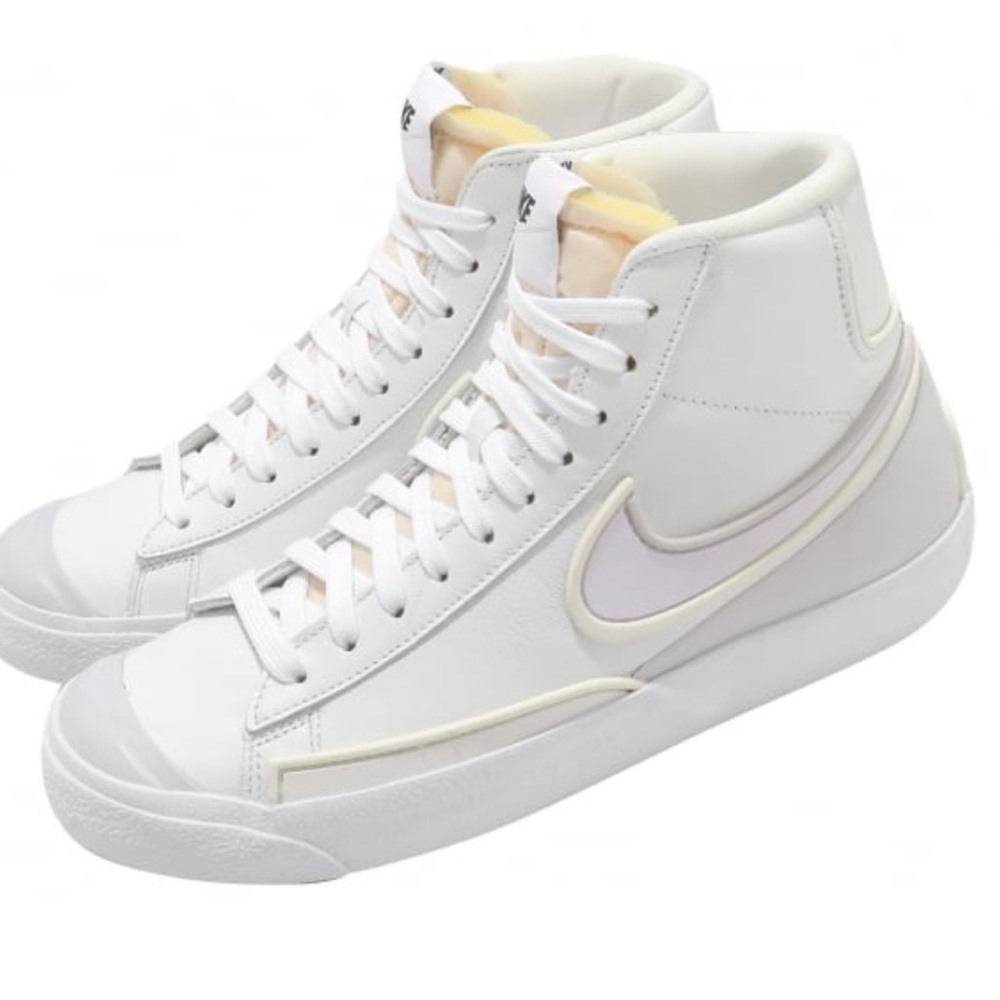 Nike MENS Blazer Leather High Top Infinite White Lace Up Sneakers Size 13